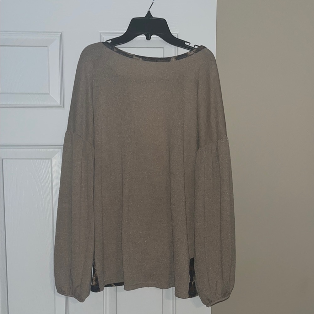 Elegant Tan Women's backout shirt